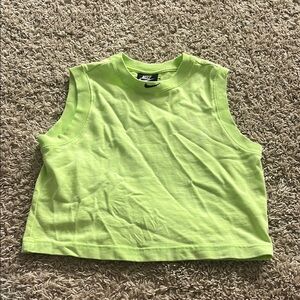 adult XS Lime Green Sleeveless Top
